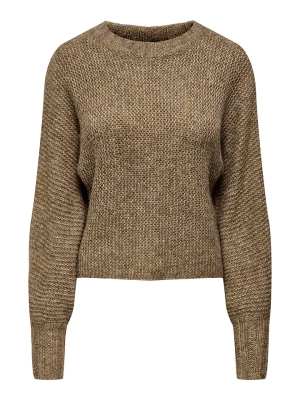 ONLY Sweter "Chunky" w kolorze szarobrązowym rozmiar: L