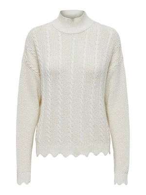ONLY Sweter "Esma" w kolorze białym rozmiar: M