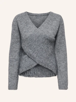 Only Sweter grau SZARY
