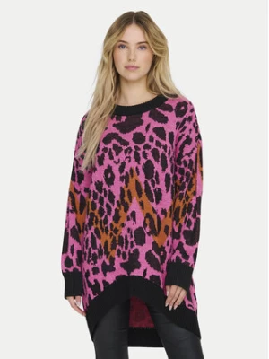 ONLY Sweter Helena 15332159 Różowy Oversize