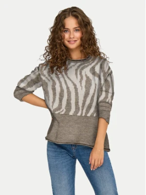 ONLY Sweter Jade 15294969 Brązowy Regular Fit