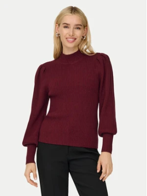 ONLY Sweter Katia 15232494 Bordowy Regular Fit