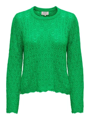 ONLY Sweter "Lalvi" w kolorze zielonym rozmiar: XS