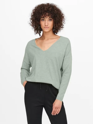 ONLY Sweter "Lely" w kolorze zielonym rozmiar: S