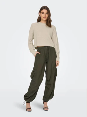 ONLY Sweter Malavi 15284453 Beżowy Regular Fit