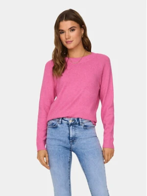 ONLY Sweter Rica 15204279 Różowy Regular Fit