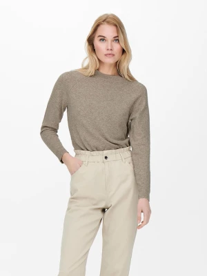 ONLY Sweter "Rica" w kolorze szarobrązowym rozmiar: S