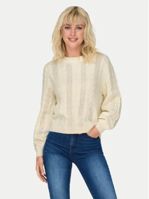 ONLY Sweter Rubina 15317515 Beżowy Regular Fit