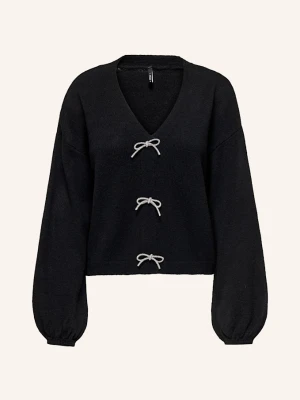 Only Sweter schwarz CZARNY