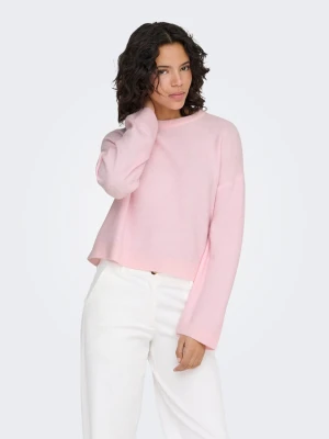 ONLY Sweter "Simoni" w kolorze jasnoróżowym rozmiar: S