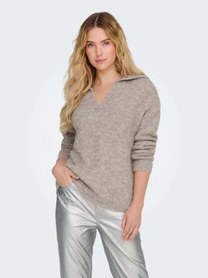 ONLY Sweter w kolorze beżowym rozmiar: M