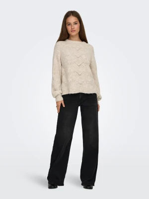 ONLY Sweter w kolorze beżowym rozmiar: L