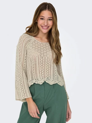 ONLY Sweter w kolorze beżowym rozmiar: XL