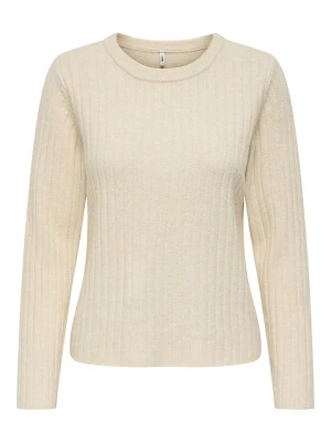 ONLY Sweter w kolorze beżowym rozmiar: XS