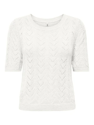 ONLY Sweter w kolorze białym rozmiar: S