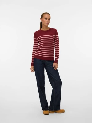 ONLY Sweter w kolorze bordowo-jasnoróżowym rozmiar: XL