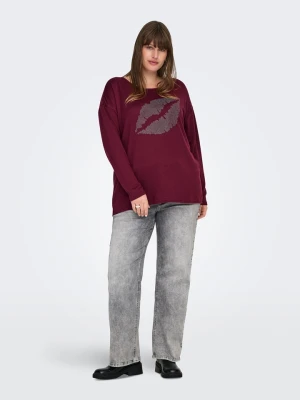 ONLY Sweter w kolorze bordowym rozmiar: M-46/48