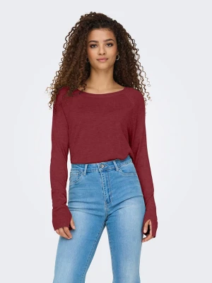 ONLY Sweter w kolorze bordowym rozmiar: M