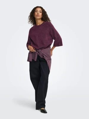 ONLY Sweter w kolorze bordowym rozmiar: M