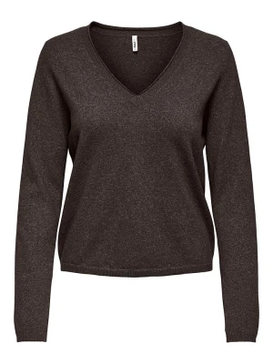 ONLY Sweter w kolorze brązowym rozmiar: L