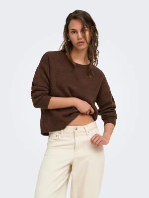 ONLY Sweter w kolorze brązowym rozmiar: M