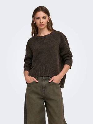 ONLY Sweter w kolorze brązowym rozmiar: L