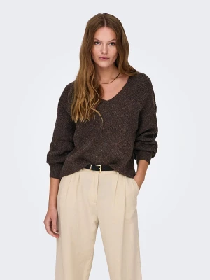 ONLY Sweter w kolorze brązowym rozmiar: S