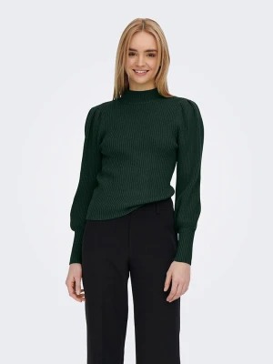 ONLY Sweter w kolorze ciemnozielonym rozmiar: XS