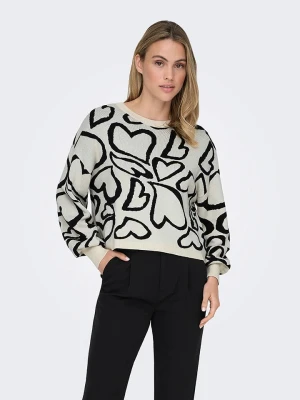 ONLY Sweter w kolorze czarno-szarym rozmiar: XS