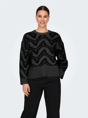 ONLY Sweter w kolorze czarnym rozmiar: L