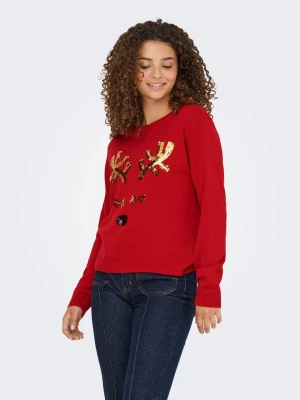 ONLY Sweter w kolorze czerwonym rozmiar: S