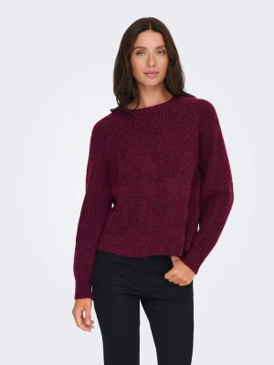 ONLY Sweter w kolorze fioletowym rozmiar: L