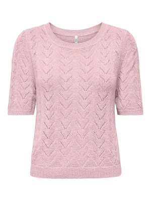 ONLY Sweter w kolorze jasnoróżowym rozmiar: S