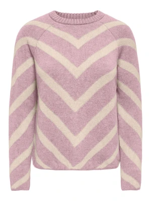 ONLY Sweter w kolorze jasnoróżowym rozmiar: L