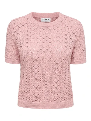 ONLY Sweter w kolorze jasnoróżowym rozmiar: M