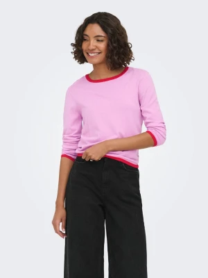 ONLY Sweter w kolorze jasnoróżowym rozmiar: L