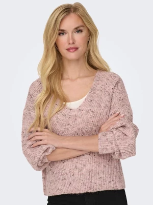 ONLY Sweter w kolorze jasnoróżowym rozmiar: M