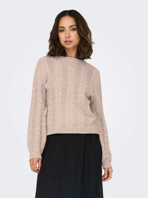 ONLY Sweter w kolorze jasnoróżowym rozmiar: L