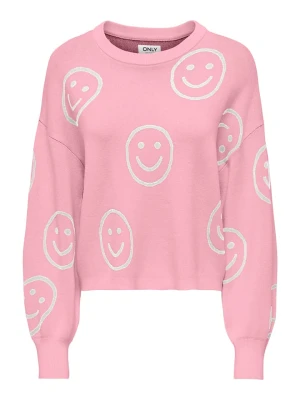 ONLY Sweter w kolorze jasnoróżowym rozmiar: S