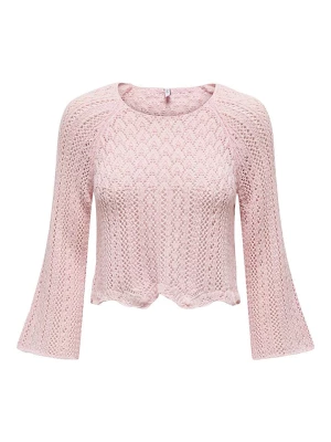 ONLY Sweter w kolorze jasnoróżowym rozmiar: L