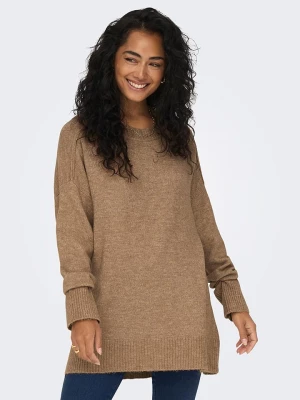 ONLY Sweter w kolorze karmelowym rozmiar: XS