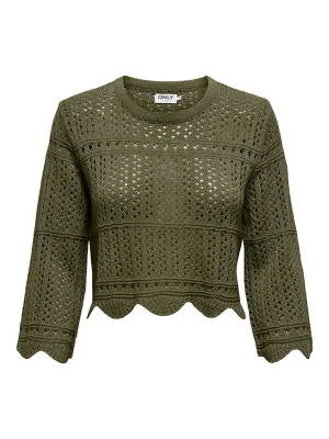 ONLY Sweter w kolorze khaki rozmiar: M