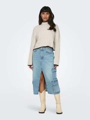 ONLY Sweter w kolorze kremowym rozmiar: XL