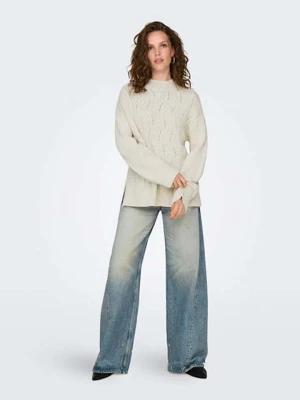 ONLY Sweter w kolorze kremowym rozmiar: XS