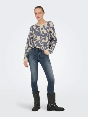 ONLY Sweter w kolorze niebiesko-beżowym rozmiar: L
