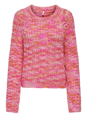 ONLY Sweter w kolorze różowo-pomarańczowym rozmiar: XL