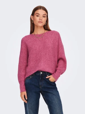 ONLY Sweter w kolorze różowym rozmiar: L