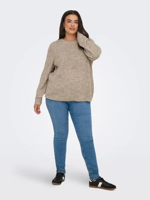 ONLY Sweter w kolorze szarobrązowym rozmiar: S-42 / 44