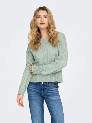ONLY Sweter w kolorze zielonym rozmiar: L