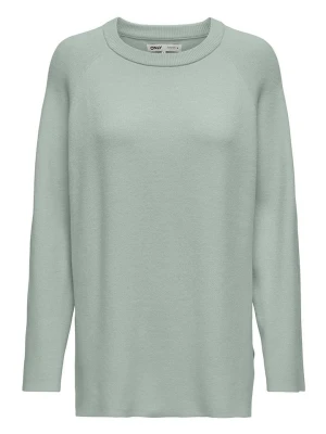 ONLY Sweter w kolorze zielonym rozmiar: L